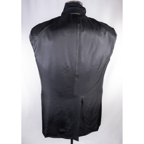 Savile Row 2-Pcs Suit Solid Black Blazer Jacket Pants 42R Short Pants 40X26 - Picture 12 of 16